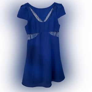 royal blue dress with lace-see thru details. super cute formal or dress down! 4